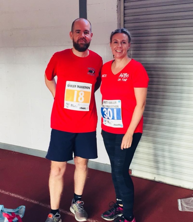 Peter Lane and Nicki Crawley ready to race