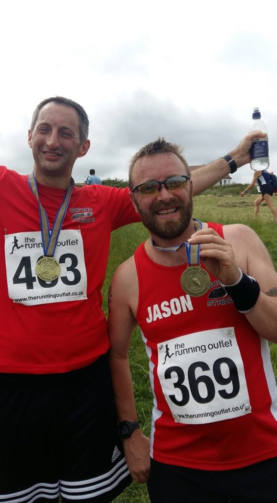 Lee Standen and Jason Sanders at the Herne Bay 10k